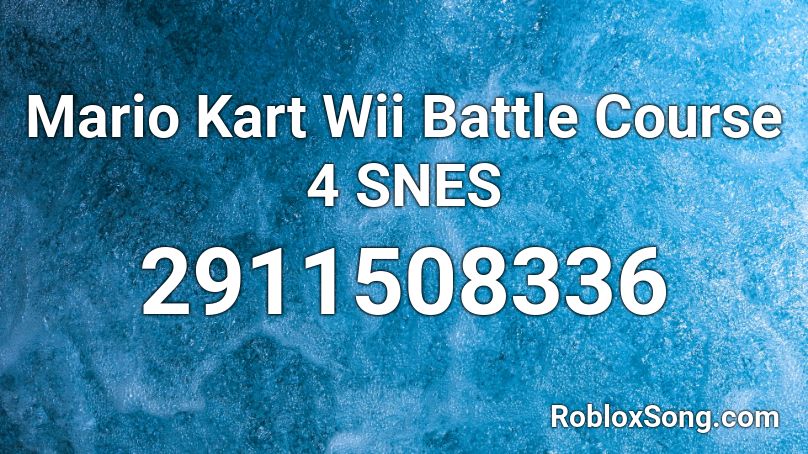 Mario Kart Wii Battle Course 4 SNES Roblox ID