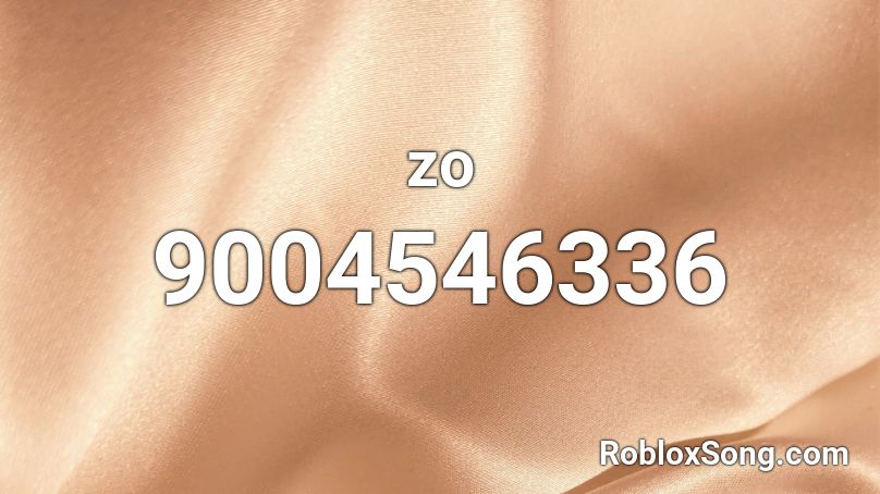 zo Roblox ID