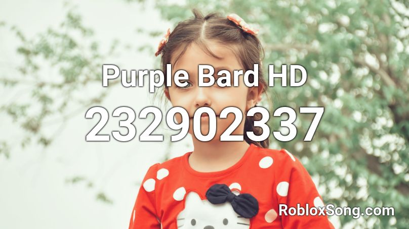 Purple Bard HD Roblox ID