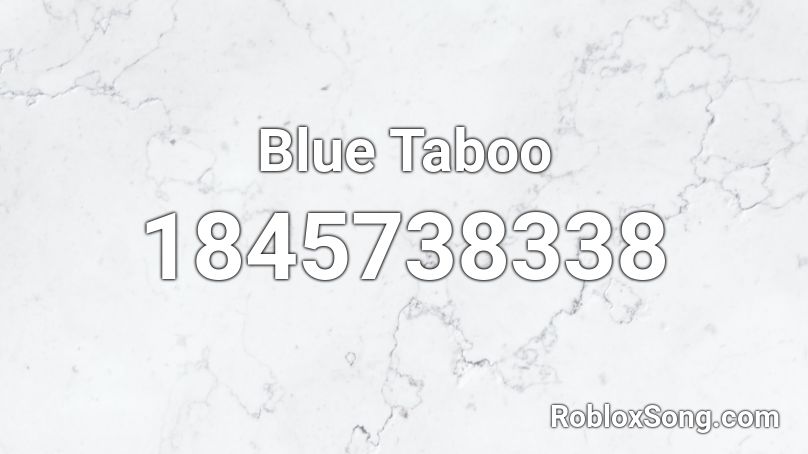 Blue Taboo Roblox ID