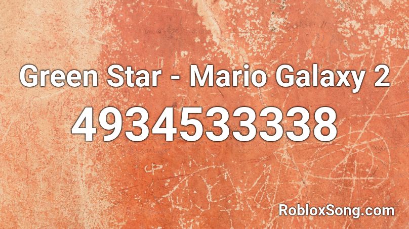 Green Star - Mario Galaxy 2 Roblox ID