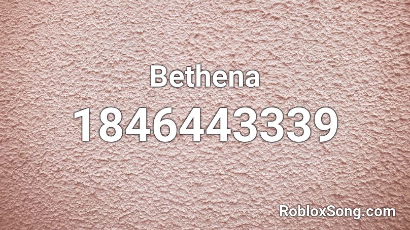 Bethena Roblox ID