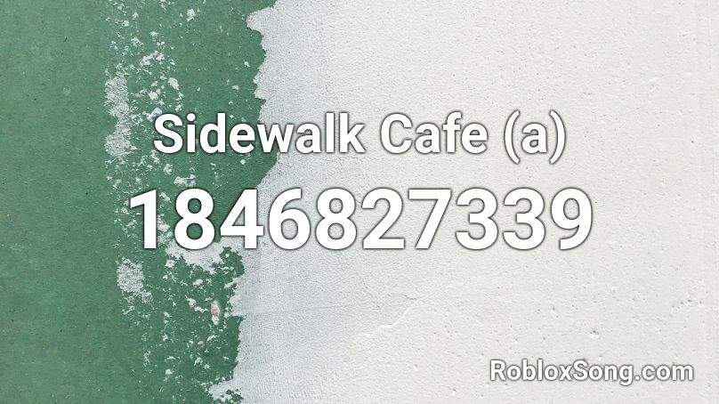 Sidewalk Cafe (a) Roblox ID