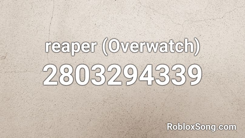 reaper (Overwatch) Roblox ID