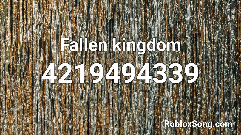 fallen kingdom roblox piano