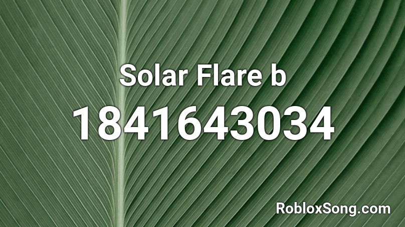 Solar Flare b Roblox ID