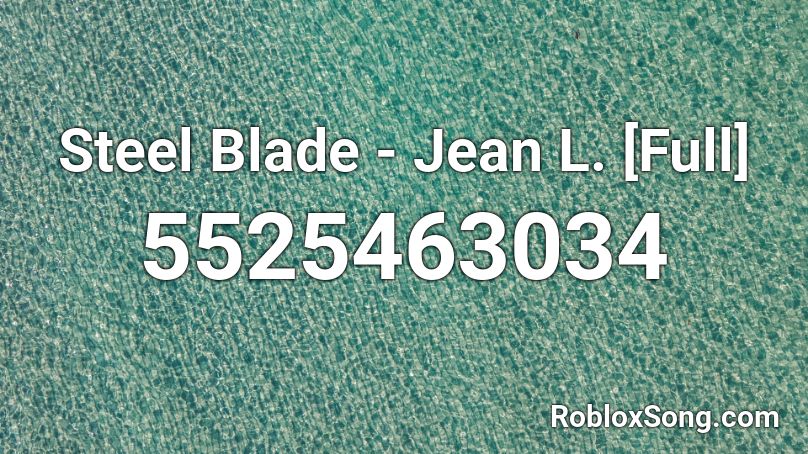 Steel Blade - Jean L. Roblox ID