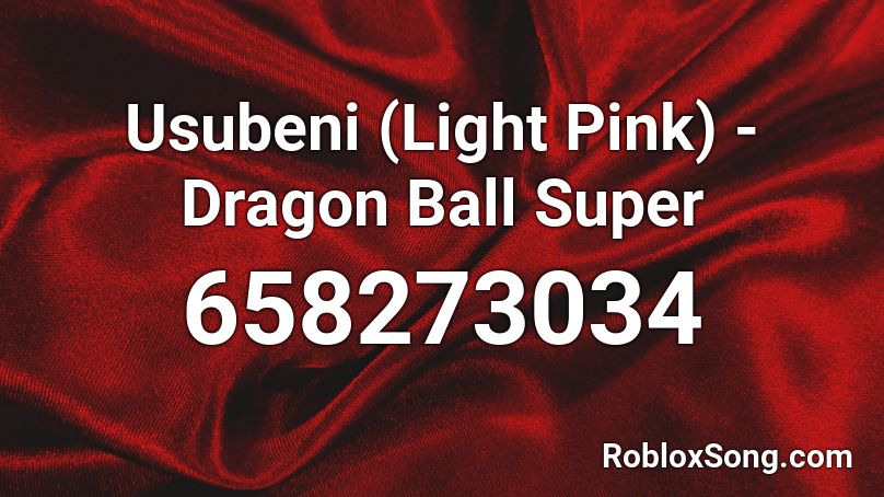 Usubeni (Light Pink) - Dragon Ball Super  Roblox ID