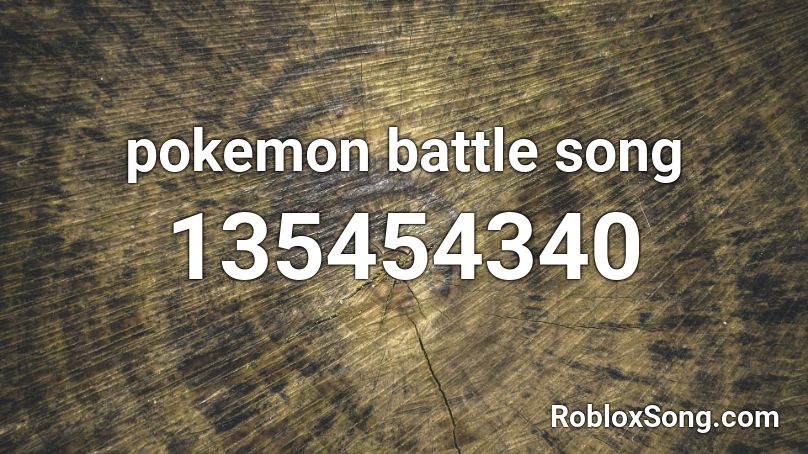 pokemon battle song Roblox ID