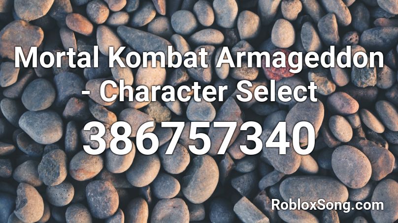 Mortal Kombat Armageddon - Character Select Roblox ID