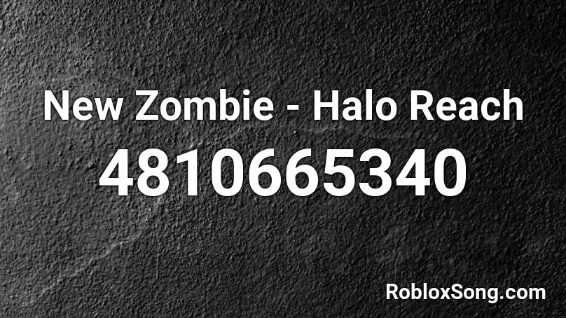 New Zombie - Halo Reach Roblox ID