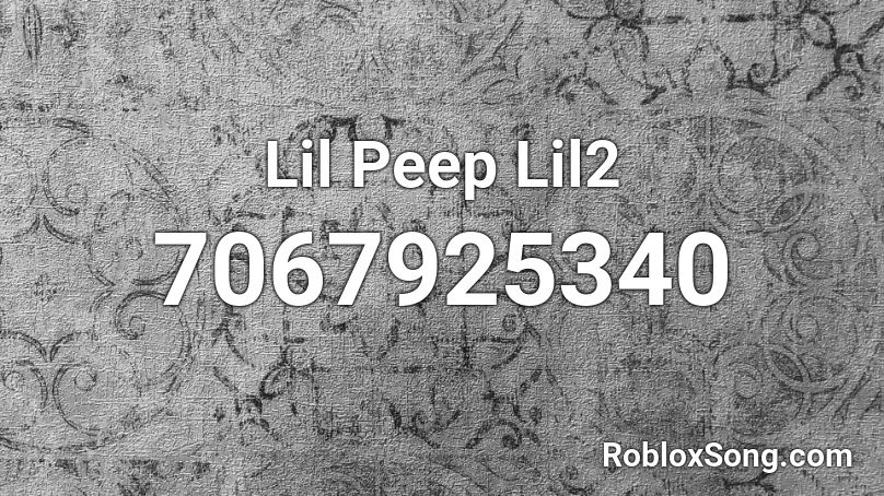 Lil Peep  Lil2 Roblox ID