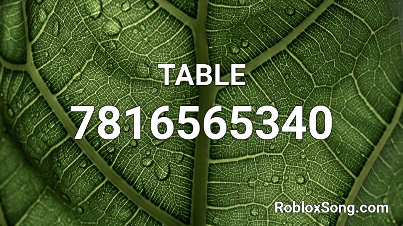 TABLE Roblox ID