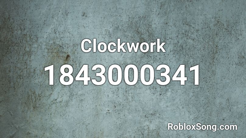 Clockwork Roblox ID