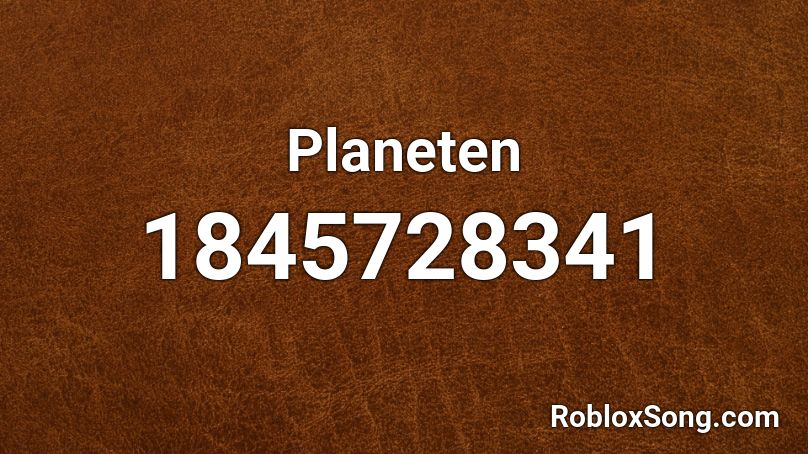 Planeten Roblox ID