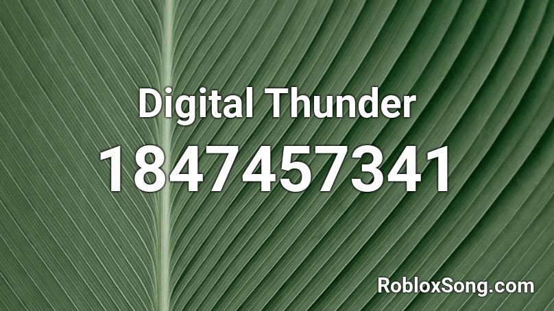 thunder roblox id full
