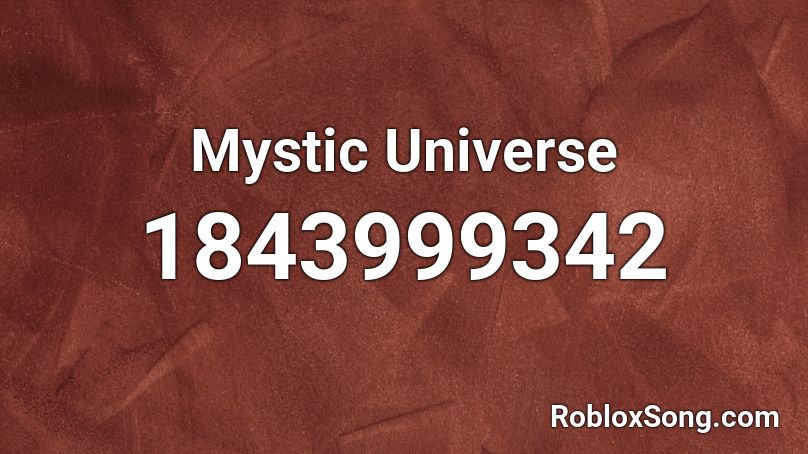 Mystic Universe Roblox ID