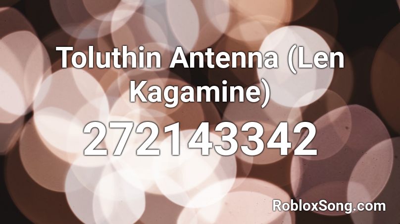 Toluthin Antenna (Len Kagamine) Roblox ID
