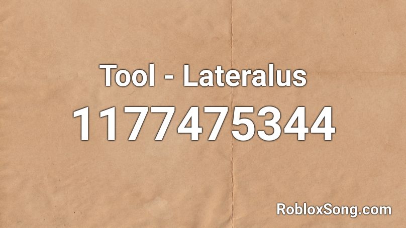 Tool - Lateralus Roblox ID