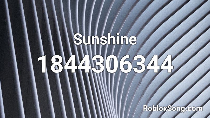 Sunshine Roblox ID