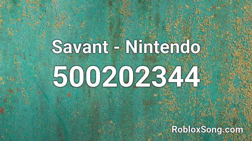 Savant - Nintendo Roblox ID