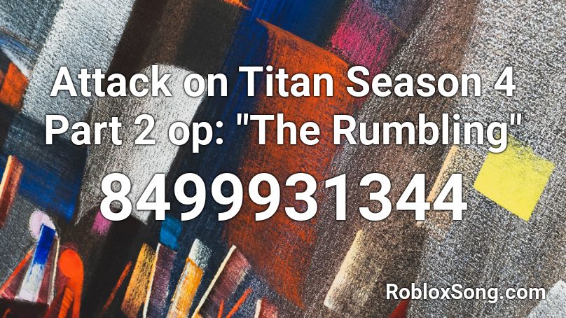 Attack on Titan Season 4 Part 2 op: 