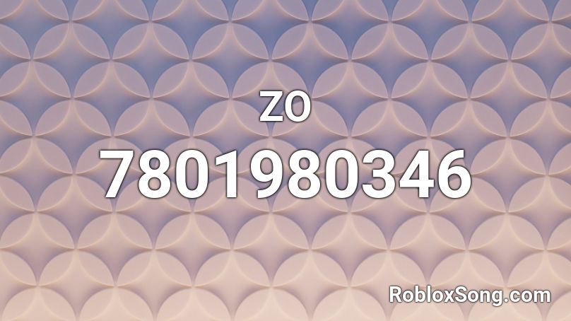 ZO Roblox ID
