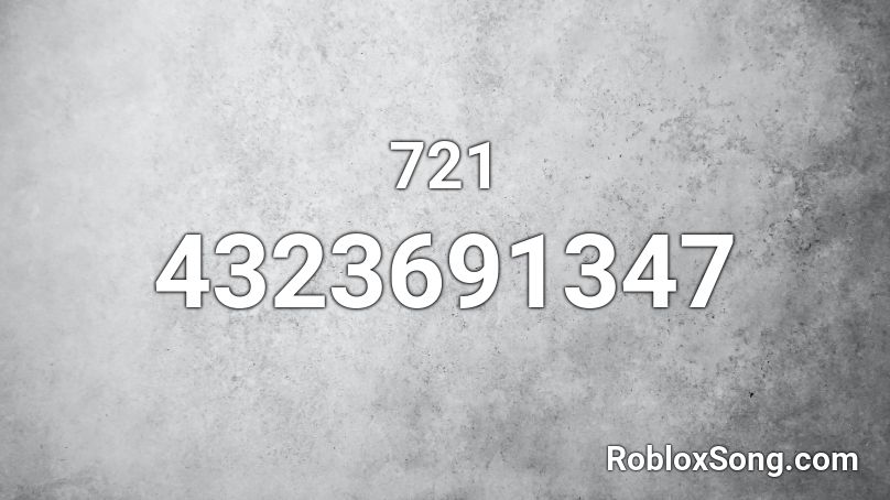 721 Roblox ID
