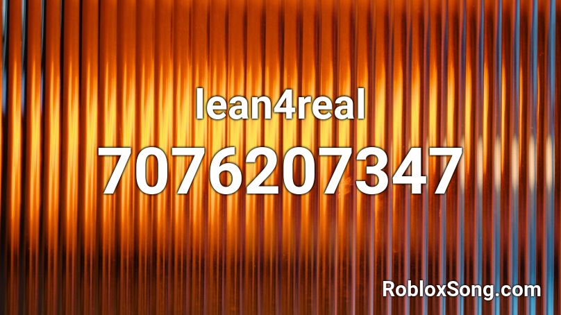 lean4real Roblox ID