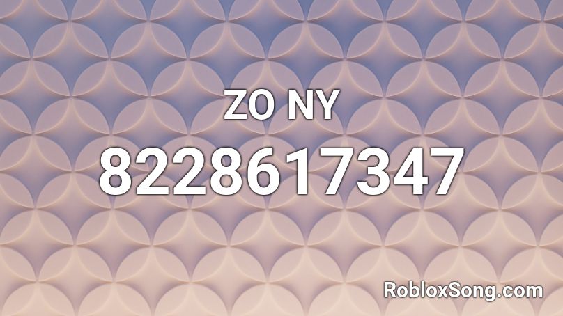 ZO NY Roblox ID