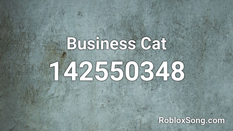 Business Cat Roblox ID