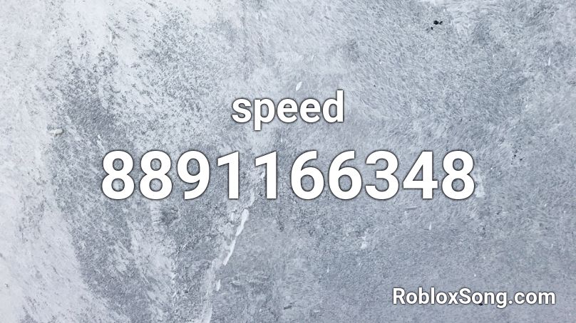 speed Roblox ID