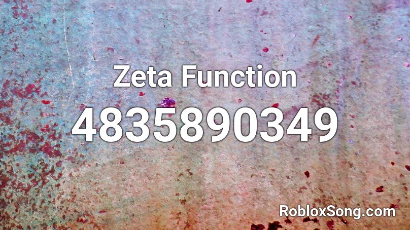 Zeta Function Roblox ID