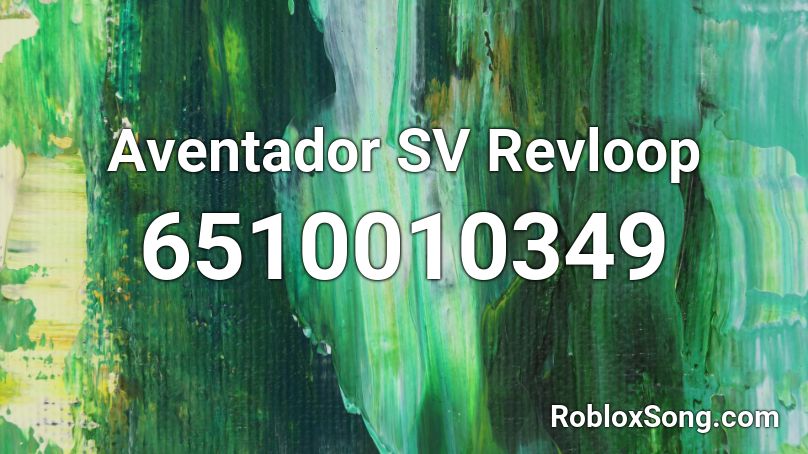 Aventador SV Revloop Roblox ID