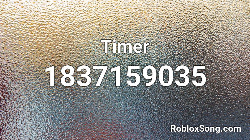 Timer Roblox ID