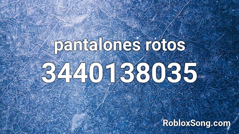 pantalones rotos Roblox ID