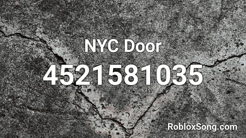 NYC Door Roblox ID