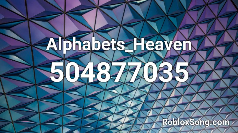Alphabets_Heaven Roblox ID