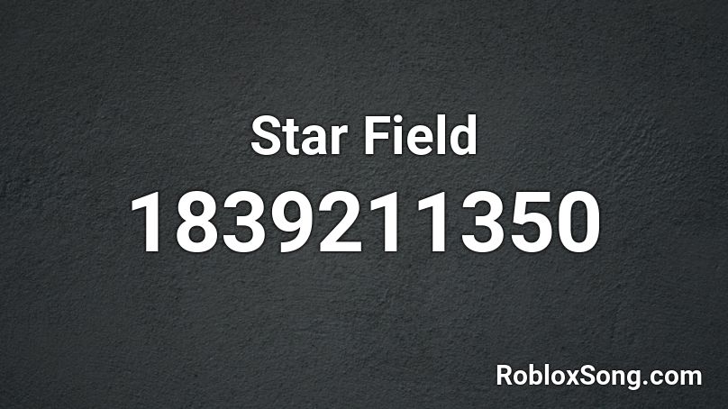 Star Field Roblox ID