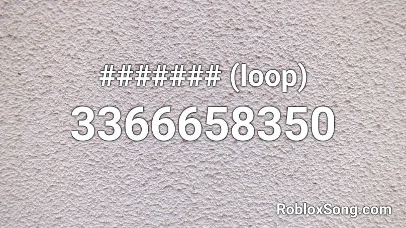 ####### (loop) Roblox ID