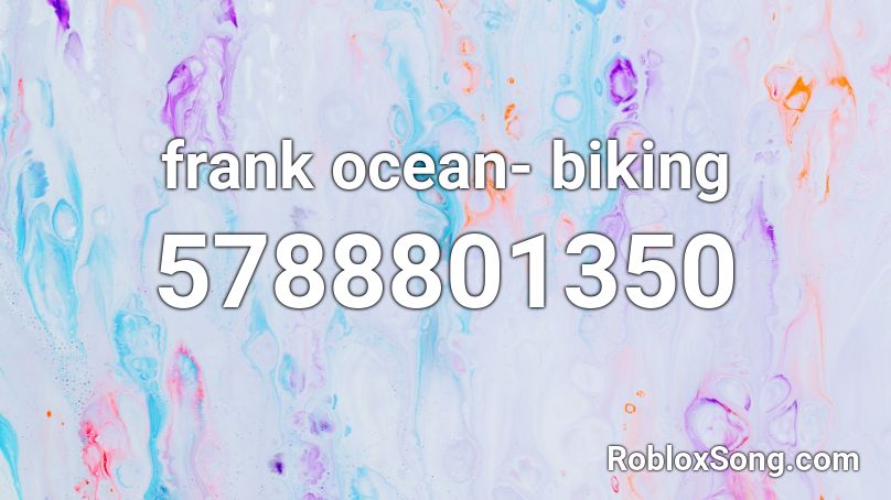 frank ocean- biking Roblox ID