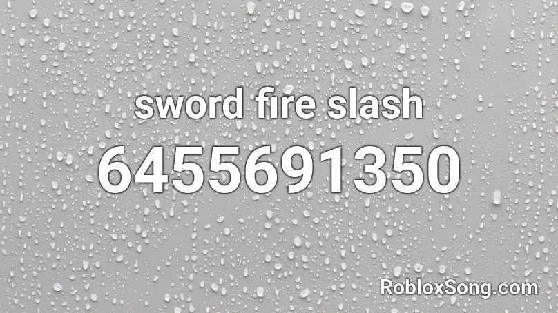 sword fire slash Roblox ID