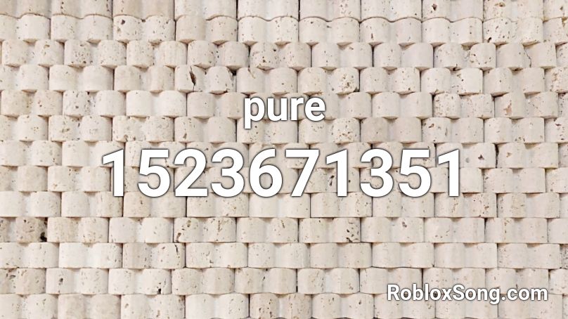 pure Roblox ID