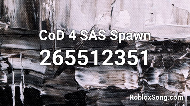 CoD 4 SAS Spawn Roblox ID