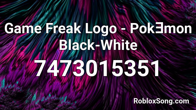 Game Freak Logo - PokƎmon Black-White Roblox ID