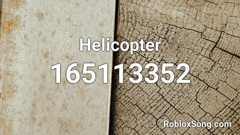 Helicopter Roblox Id