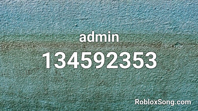 admin Roblox ID