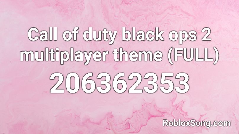 roblox call duty ops theme multiplayer song popular