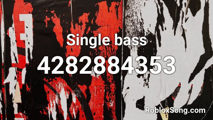 Single bass Roblox ID