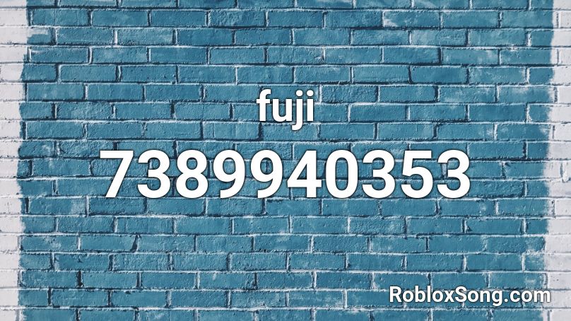 fuji Roblox ID